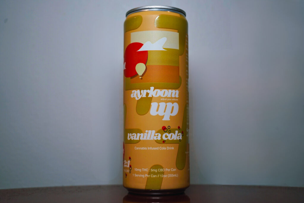 Ayrloom cannabis infused drinks, flavor Vanilla Cola