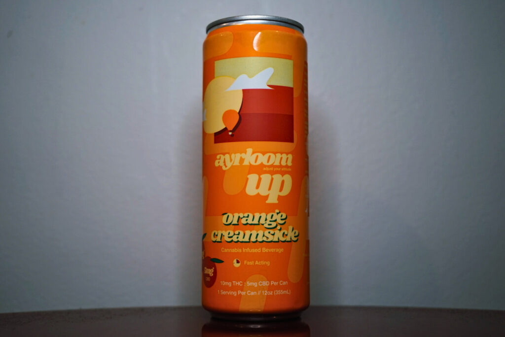 Ayrloom cannabis infused drinks, flavor Orange Creamsicle